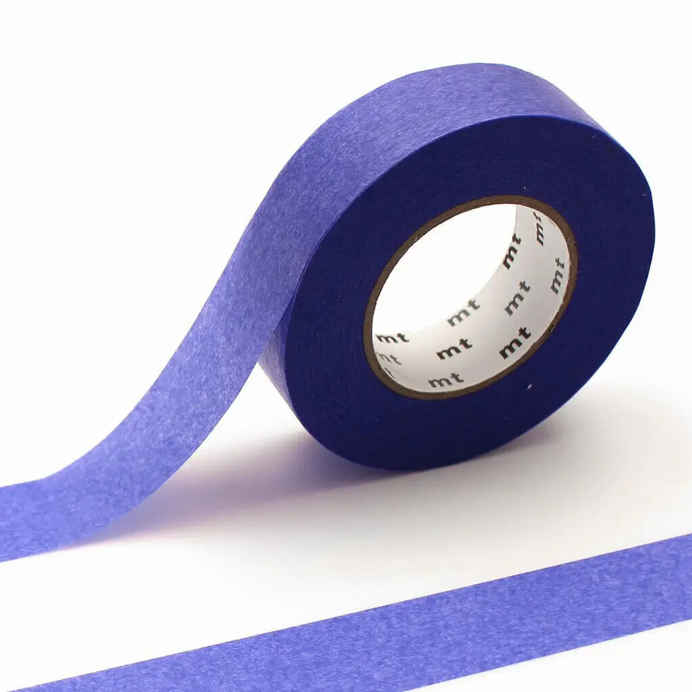 MT Washi Tape - Ganshin Bellflower

mt is the original washi masking tape, made in Japan by Kamoi Kakoshi. mt is colourful tape which is easy to tear by hand and reposition on nearly any surface. Write on it, layer it, and use it on paper, gifts, objects or the wall (mt won't damage paint - why not make a tape collage?) mt washi masking tape is now sold throughout the world in hundreds of colours and patterns.

The brilliant, saturated color of 'ganshin' tape is created when the base paper is dyed with colo