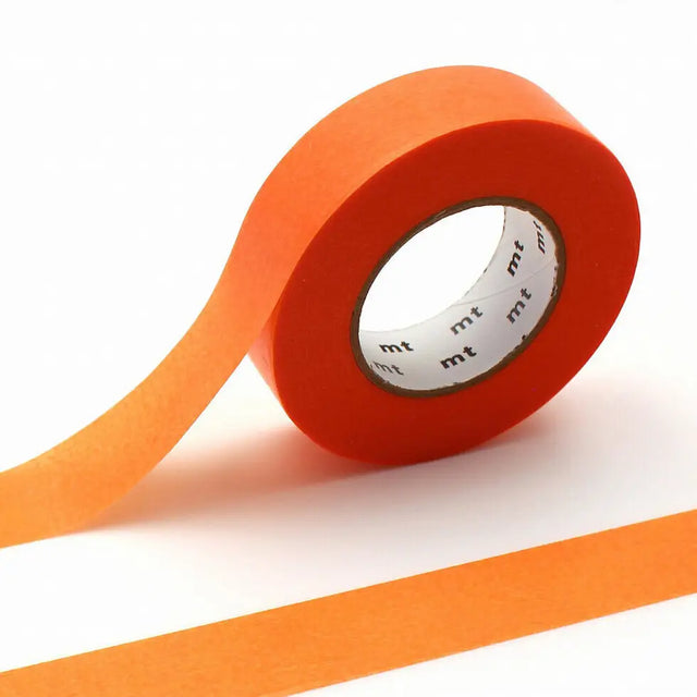 mt is the original washi masking tape, made in Japan by Kamoi Kakoshi. mt is colourful tape which is easy to tear by hand and reposition on nearly any surface. Write on it, layer it, and use it on paper, gifts, objects or the wall (mt won't damage paint - why not make a tape collage?) mt washi masking tape is now sold throughout the world in hundreds of colours and patterns.

The brilliant, saturated color of 'ganshin' tape is created when the base paper is dyed with colored resin. This unique process also 