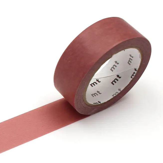 mt is the original washi masking tape, made in Japan by Kamoi Kakoshi. mt is colourful tape which is easy to tear by hand and reposition on nearly any surface. Write on it, layer it, and use it on paper, gifts, objects or the wall (mt won't damage paint - why not make a tape collage?) mt washi masking tape is now sold throughout the world in hundreds of colours and patterns.

Enjoy mt as a part of your daily life, adding a little colour everywhere.

All tapes are 15mm x 7m (0.6"X23')