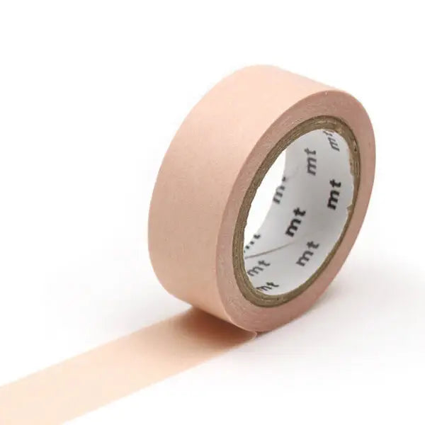 MT Washi Tape - Pastel Carrot

mt is the original washi masking tape, made in Japan by Kamoi Kakoshi. mt is colourful tape which is easy to tear by hand and reposition on nearly any surface. Write on it, layer it, and use it on paper, gifts, objects or the wall (mt won't damage paint - why not make a tape collage?) mt washi masking tape is now sold throughout the world in hundreds of colours and patterns.

Enjoy mt as a part of your daily life, adding a little colour everywhere.

All tapes are 15mm x 7m (0.