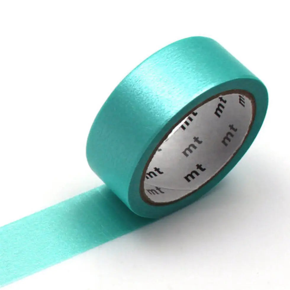 mt is the original washi masking tape, made in Japan by Kamoi Kakoshi. mt is colourful tape which is easy to tear by hand and reposition on nearly any surface. Write on it, layer it, and use it on paper, gifts, objects or the wall (mt won't damage paint - why not make a tape collage?) mt washi masking tape is now sold throughout the world in hundreds of colours and patterns.

Enjoy mt as a part of your daily life, adding a little colour everywhere.

All tapes are 15mm x 7m (0.6"X23')
