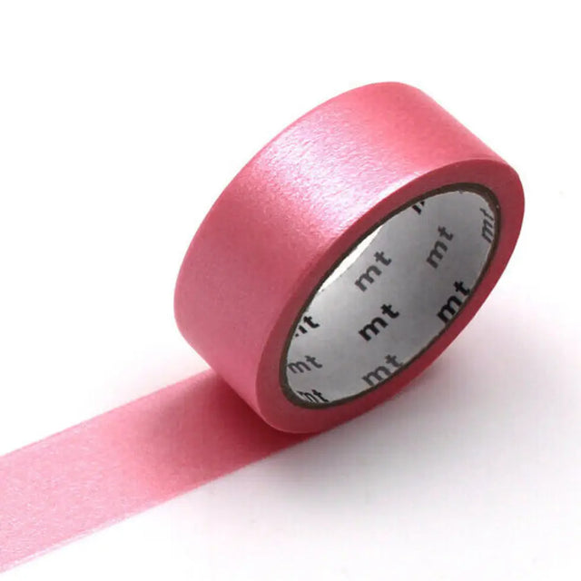 mt is the original washi masking tape, made in Japan by Kamoi Kakoshi. mt is colourful tape which is easy to tear by hand and reposition on nearly any surface. Write on it, layer it, and use it on paper, gifts, objects or the wall (mt won't damage paint - why not make a tape collage?) mt washi masking tape is now sold throughout the world in hundreds of colours and patterns.

Enjoy mt as a part of your daily life, adding a little colour everywhere.

All tapes are 15mm x 7m (0.6"X23')