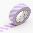 MT Washi Tape - Stripe Lilac 2

mt is the original washi masking tape, made in Japan by Kamoi Kakoshi. mt is colourful tape which is easy to tear by hand and reposition on nearly any surface. Write on it, layer it, and use it on paper, gifts, objects or the wall (mt won't damage paint - why not make a tape collage?) mt washi masking tape is now sold throughout the world in hundreds of colours and patterns.

Enjoy mt as a part of your daily life, adding a little colour everywhere.

All tapes are 15mm x 7m (0
