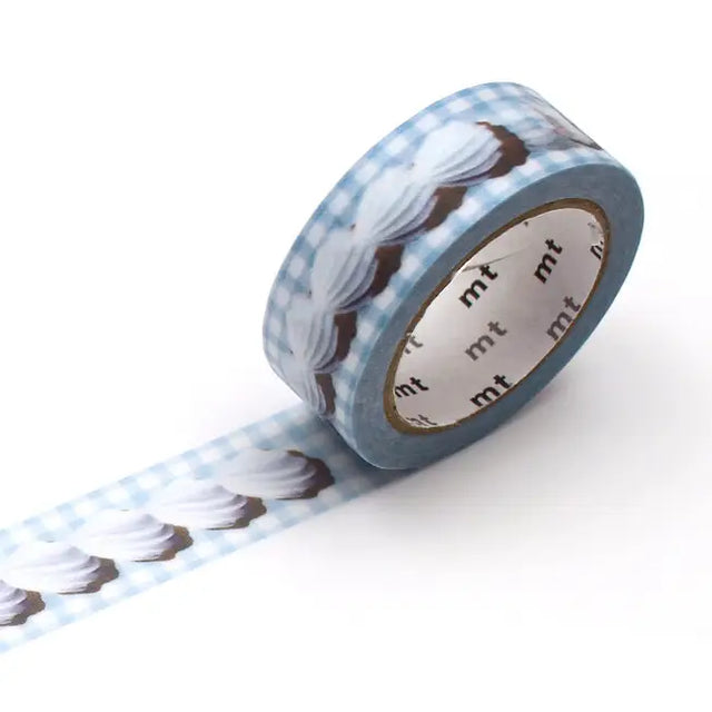 MT Washi Tape - Whipped Cream Line

mt is the original washi masking tape, made in Japan by Kamoi Kakoshi. mt is colourful tape which is easy to tear by hand and reposition on nearly any surface. Write on it, layer it, and use it on paper, gifts, objects or the wall (mt won't damage paint - why not make a tape collage?) mt washi masking tape is now sold throughout the world in hundreds of colours and patterns.

Enjoy mt as a part of your daily life, adding a little colour everywhere.

All tapes are 15mm x 7