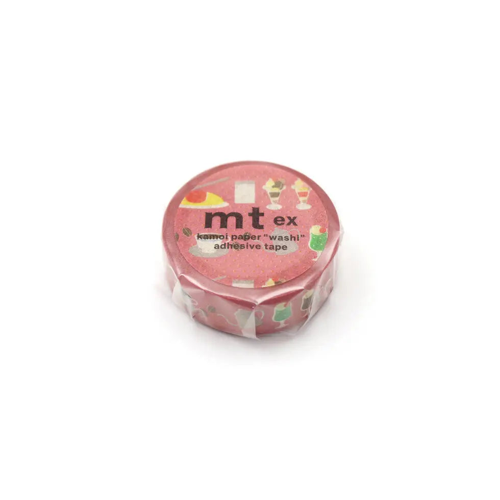 MT ex Washi Tape - Retro Cafe

mt is the original washi masking tape, made in Japan by Kamoi Kakoshi. mt is colourful tape which is easy to tear by hand and reposition on nearly any surface. Write on it, layer it, and use it on paper, gifts, objects or the wall (mt won't damage paint - why not make a tape collage?) mt washi masking tape is now sold throughout the world in hundreds of colours and patterns.

Enjoy mt as a part of your daily life, adding a little colour everywhere.

All tapes are 15mm x 7m (0.