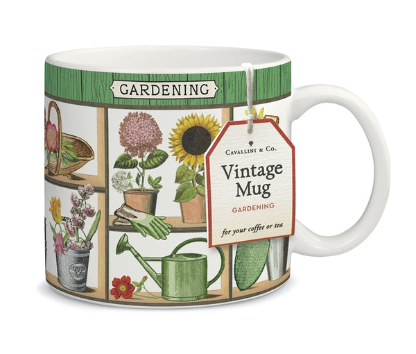 Cavallini & Co. Gardening Vintage Mug