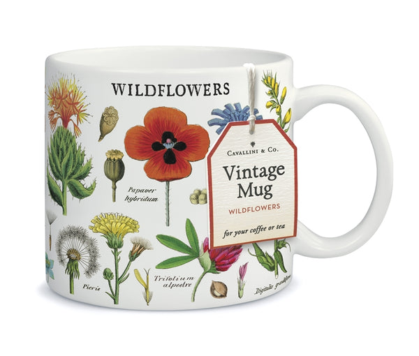 Cavallini & Co. Wildflowers Vintage Mug