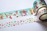 Cinta adhesiva washi Made By Elves, paquete de 2