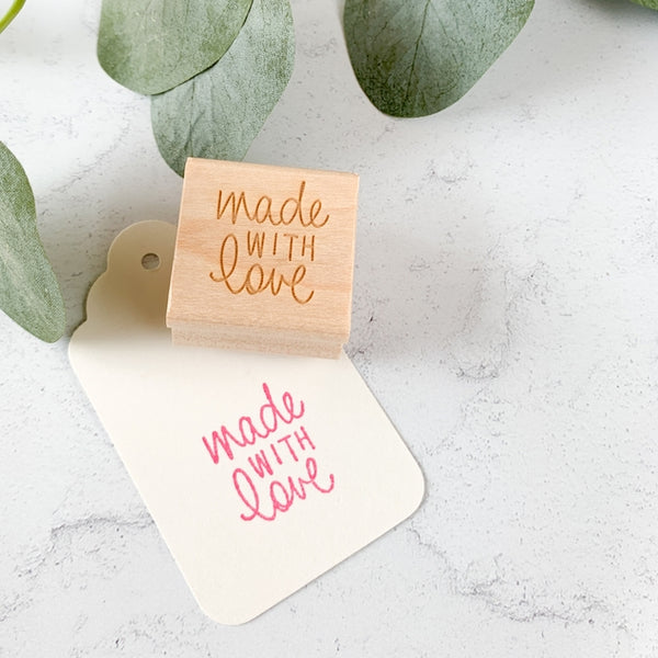Made with Love Rubber Stamp