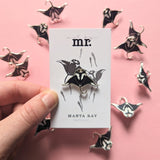 Manta Ray Enamel Pin