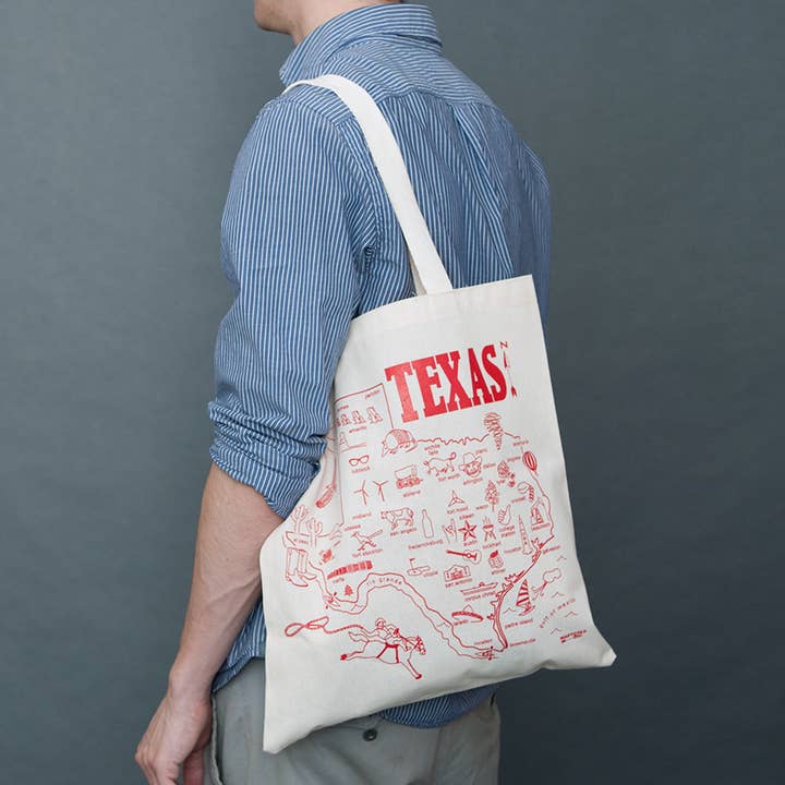Maptote - Texas Grocery Tote Bag