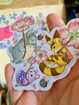 Marika Paz Illustration - Cherry Blossom Friends Sticker