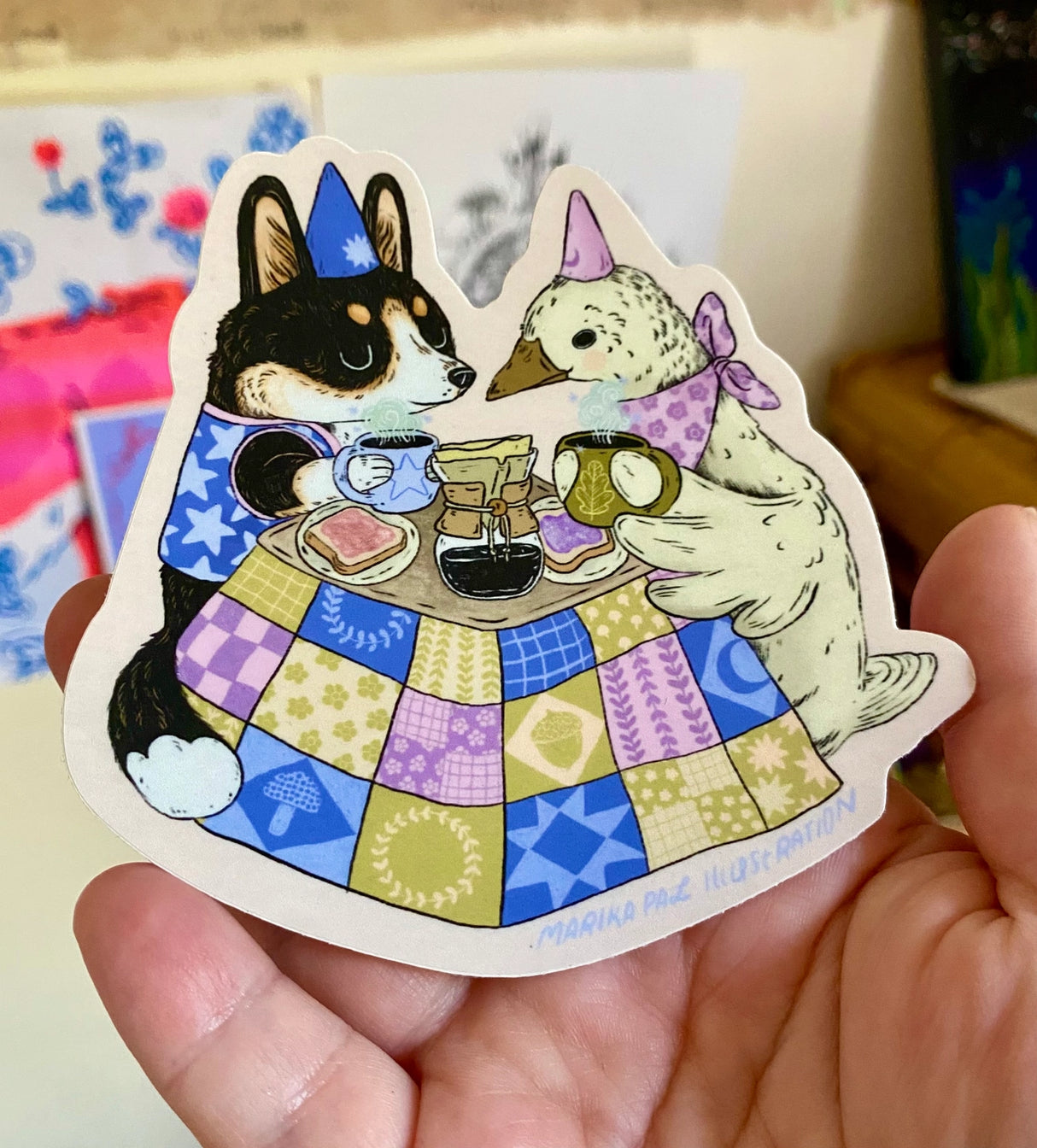 Marika Paz Illustration - Cup Full Sticker