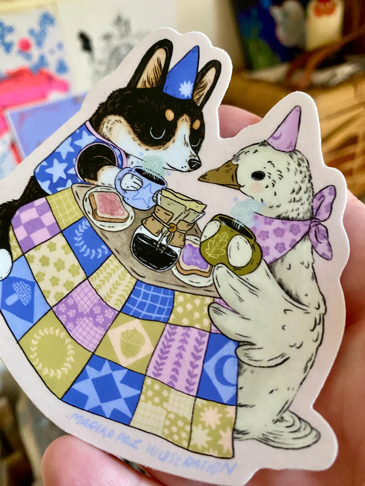 Marika Paz Illustration - Cup Full Sticker