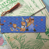 These kitten are out fishing! This bookmark has the same image on both sides.

Printed on heavy cardstock and comes with a tassel, these bookmarks measure 2x6 inches.&nbsp;

Printed in USA