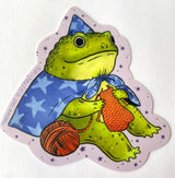 Marika Paz Illustration - Frog Wizard Sticker