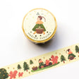Illustrator Mariko Fukuoka's cute foil-embossed masking tape.
In the forest, a woman and squirrel, are gathering nuts and having a tea party. The sparkling gold foil stamping adds a design accent. Cut short to use as stickers, or as a pop point in wrapping or decoration.


✨ Product Features

Gold foil stamping for a subtle, elegant shine
Perfect for decorating planners, journals, cards, gifts, and scrapbooks
High‑quality Cozyca Products washi tape
Size: 20 mm × 5 m
