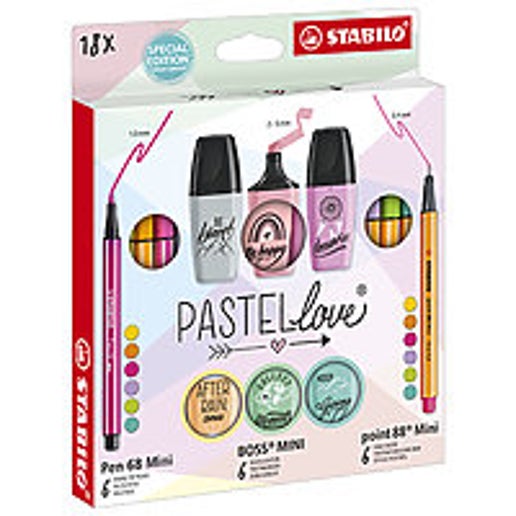 Marker Wallet Set 18-Piece Set (6 Point 88, 6 Pen 68 & 6 BOSS Mini)