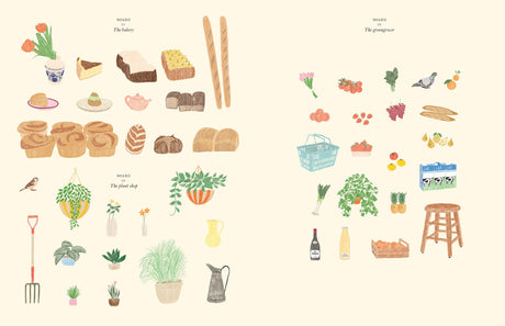 A beautiful sticker and coloring book to bring the delights of a French market to life, from French designer Zoé de Las Cases.