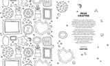 Pick up your coluring pencils, scissors and glue… we're going on a junk journaling adventure!

Embrace your creativity with this coloring book specifically made for scrapbookers by the queen of junk journaling. Martina Calvi has illustrated buttons, envelopes, frames, stamps, flowers, patterns, cut-out templates for foldable boxes, scraps and even postcards, to encourage you to take an offline mindful minute to yourself and play with paper.

Color, rip, cut, fold, stick, enjoy! And remember, don't save thes