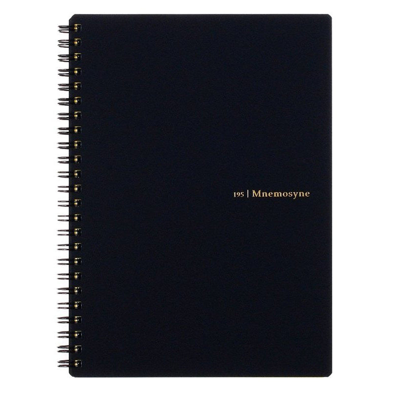 Mnemosyne Notebooks by Maruman are a pinnacle refined, Japanese design. Named after the Greek goddess of memory, these notebooks include sheets of acid-free 80 gsm paper that’s super smooth to the touch. The paper is resistant to ink bleed-through making it perfect for gel pens, pencils, markers, and fountain pens. Whether sketching, note-taking, planning, or journaling, there is a style for every need.

Easy to carry size allows you to write down ideas.

You can specify the title and separate it for filing