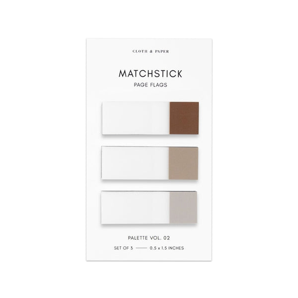 Matchstick Page Flag Set - Saddle/Moscow/Crêpe Vol 2