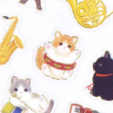 Mattari Animals - Kitten x Music Sticker Sheet

These are transparent stickers with cute relaxed animals and shining gold leaf.
I drew cats playing pranks on instruments and relaxing freely. Perfect for any journal or planner.



Height 165× Width 90mm
Transparent Stickers

Sticker Gold Foil Stamping Finish

Pattern Backing Card