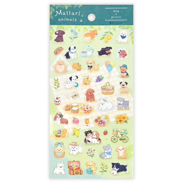 Mattari Animals Dog x Picnic Sticker Sheet

These are transparent stickers with cute relaxed animals and shining gold leaf.
Enjoy these adorable dogs playing at a picnic. Perfect for any journal or planner.



Height 165× Width 90mm
Transparent Stickers

Sticker Gold Foil Stamping Finish

Pattern Backing Card