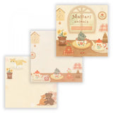 Relaxing Animals Day A note depicting each day of the animals living leisurely.
I drew a kitten relaxing in a warm room lined with teddy bears and pots.
It is a fun design that can be used according to your mood with two pattern assortments.

100 × 100 mm in height and 100 mm
2 patterns
80 Sheets