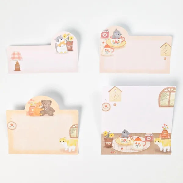 Mattari Animals Relax Day Kitten Sticky Notes
