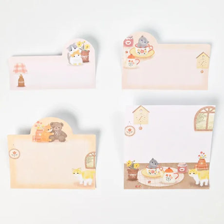 Mattari Animals Relax Day Kitten Sticky Notes