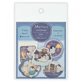 A flake seal depicting each day of the animals living leisurely.
I drew a penguin enjoying reading in the study with candles and lights.
It can also be used to decorate seals and notebooks.