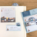 Mattari Animals Relax Day Penguin Sticky Notes