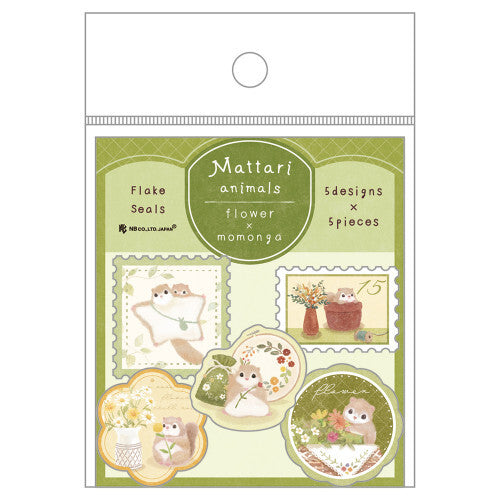 Mattari Animals Relax Day Squirrel Flake Seals