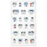 Relaxing Animals Night A series depicting each night of the animals that live leisurely.


This sticker contains two patterns: a cute penguin seal and a futon sticker.
The futon sticker is made of material that can be attached and peeled off, so you can enjoy layering it on the penguin
It is recommended for decorating notebooks.

2 Sheets included
Length 165× width 90mm
Sticker with penguins: Japanese paper masking sticker
&nbsp;Sticker with futon: High-quality paper sticker&nbsp;