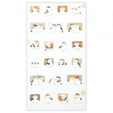 Relaxing Animals Night A series depicting each night of the animals that live leisurely.


This sticker contains two patterns: a cute Shimaenaga seal and a futon sticker.
The futon sticker is made of material that can be attached and peeled off, so you can enjoy layering it on the Shimaenaga
It is recommended for decorating notebooks.

2 Sheets included
Length 165× width 90mm
Sticker with Shimaenaga: Japanese paper masking sticker
&nbsp;Sticker with futon: High-quality paper sticker&nbsp;
