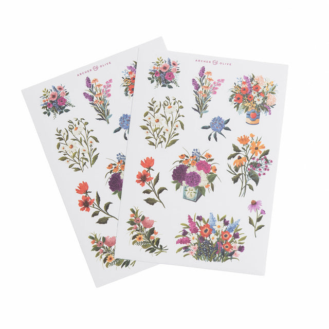 Archer and Olive Wildflowers Sticker Set