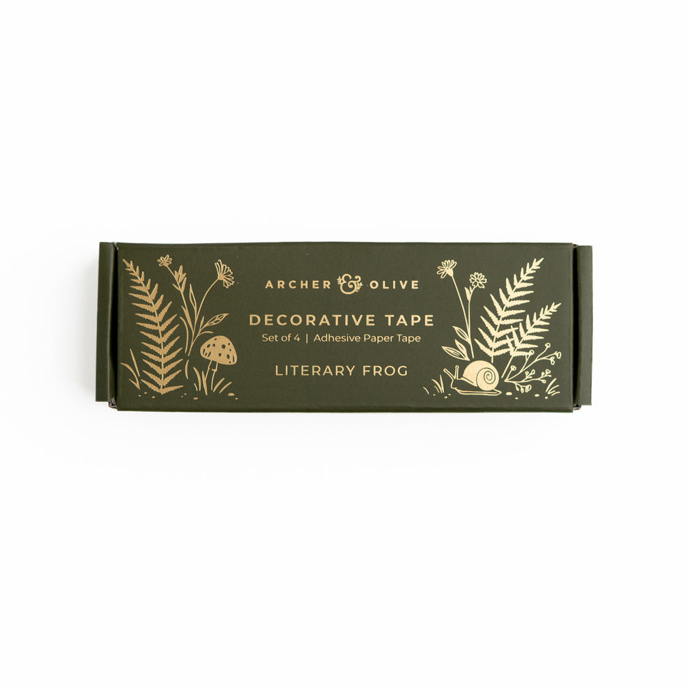 Archer and Olive Literary Frog Washi Tape Set