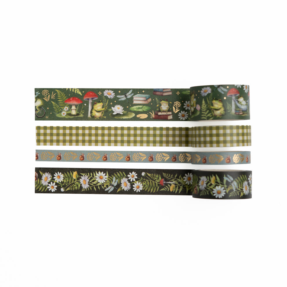 Archer and Olive Literary Frog Washi Tape Set