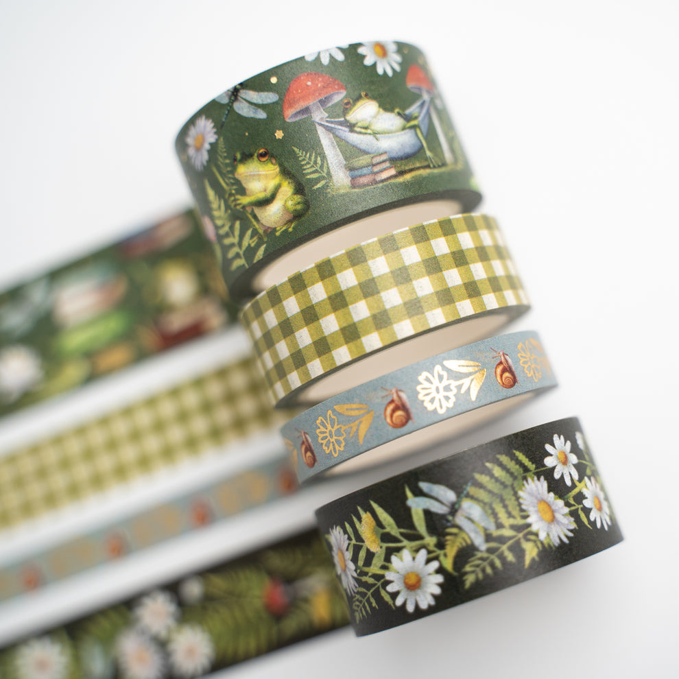 Archer and Olive Literary Frog Washi Tape Set