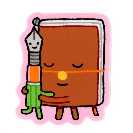 Megan Wang - Journal Buddies Pink Sticker

What better way to celebrate your favorite journal and pen combination than with this adorable sticker? Featuring art by Megan Wang, this sticker is the perfect addition to your sticker collection!

✦ matte vinyl sticker&nbsp;

✦ measures roughly 2.5 x 2 inches