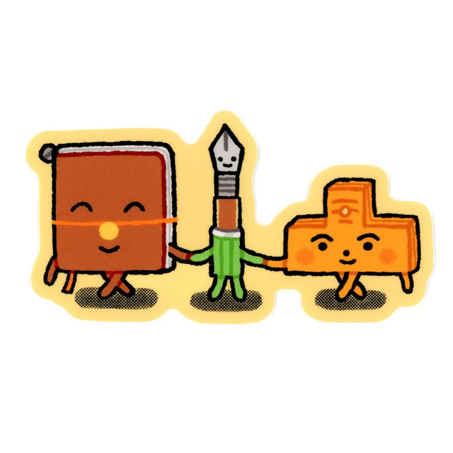 Megan Wang - Journal Buddies Yellow Sticker

What better way to celebrate your favorite journal, pen, and clip combination than with this adorable sticker? Featuring art by Megan Wang, this sticker is the perfect addition to your sticker collection!

✦ matte vinyl sticker&nbsp;

✦ measures roughly 2.5 x 2 inches