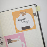 Megan Wang - Memo Tape

Decorate your journal or planner with this adorable memo roll! Featuring 8 different cat themed designs, this roll has the perfect charm for any occasion.&nbsp;

✦ 49mm x 5m roll of adhesive memos!