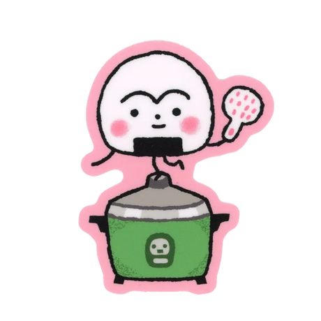 Megan Wang - Rice Cooker Sticker

This onigiri is looking for a fresh scoop!&nbsp;Featuring art by Megan Wang, this sticker is the perfect addition to your sticker collection!

✦ matte vinyl sticker&nbsp;

✦ measures roughly 2 x 3 inches