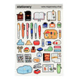 Megan Wang - Stationery Sticker Sheet

This sticker sheet is the perfect way to show your love for all things stationery! The sheet ahs been printed onto a clear vinyl that is thinner and meant for use in planners, journals, and other paper goods.

✦ 4x6 inch CLEAR sticker sheet