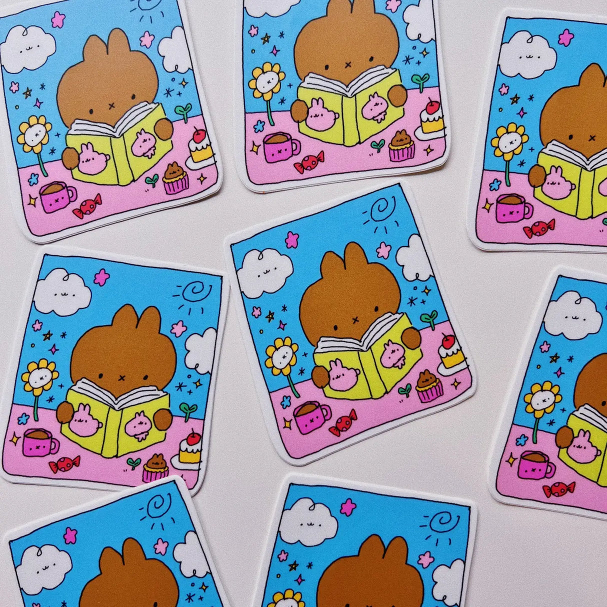 tabetaaii - Melanie Reading Sticker