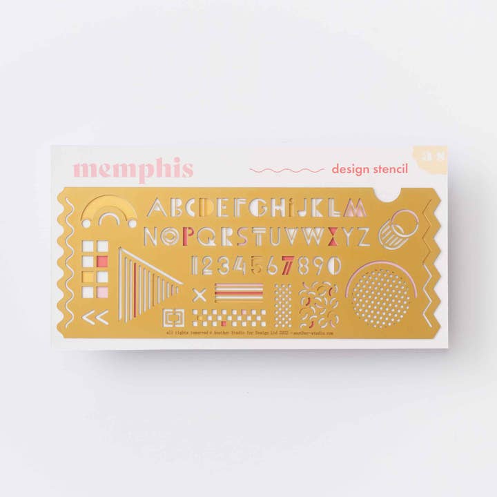Memphis Design & Craft Drawing Stencil