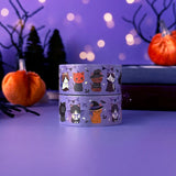Meow Amor Halloween Cat Purple Parade Holo Washi