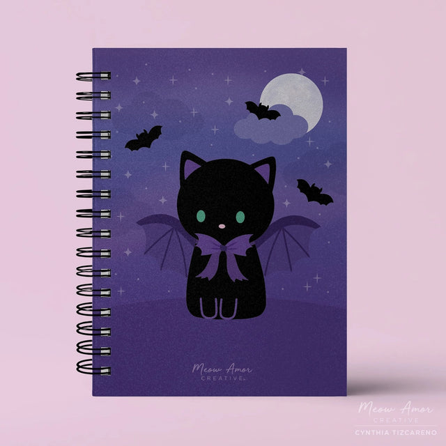 Organize your sticker collection with charm and ease using the Bat Cat : Reusable Sticker Book : Reusable Sticker Book! Includes 50 sheets of easy-release sticker paper and a spiral-bound design, this playful book keeps your stickers neatly in place and ready for fun. Reusable pages allow for easy repositioning, so you can enjoy decorating without the commitment.

One A5 spiral bound sticker book | 5.83" x 8.27"
Sparkle Cover&nbsp;
Pink Spiral&nbsp;
Double sided&nbsp;
50 sheets (100 pages per book) of doubl