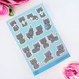 This vinyl sticker sheet features a variety of gray tabby cats. Brighten up your belongings with these sweet, durable stickers that stick to laptops, water bottles, journals, and more.

4x6 Sheet
Vinyl Sticker
Colors might vary just a bit from your screen.